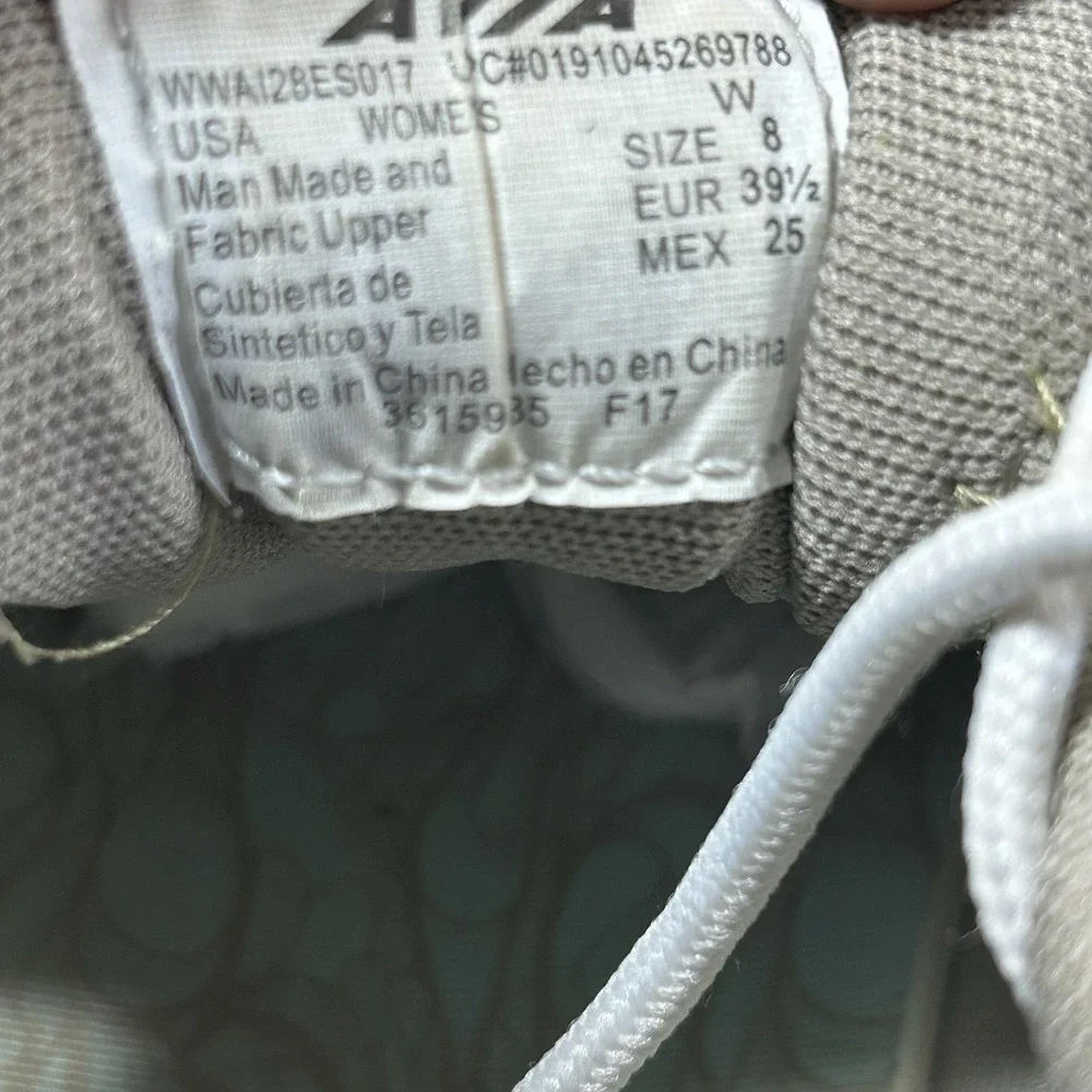 Avia Women's Size 8 W Gray Walking Trail Shoes Sneakers Athletic Lace Up‎